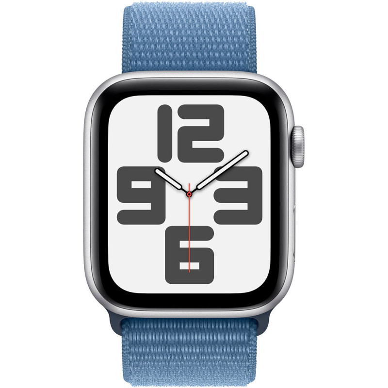Смартгодинник Apple Watch SE GPS 44mm Silver Aluminium Case with Winter Blue Sport Loop