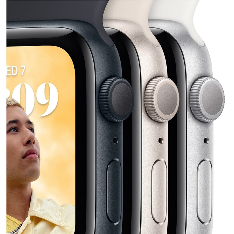 Смартгодинник Apple Watch SE GPS 44mm Starlight Aluminium Case with Starlight Sport Band