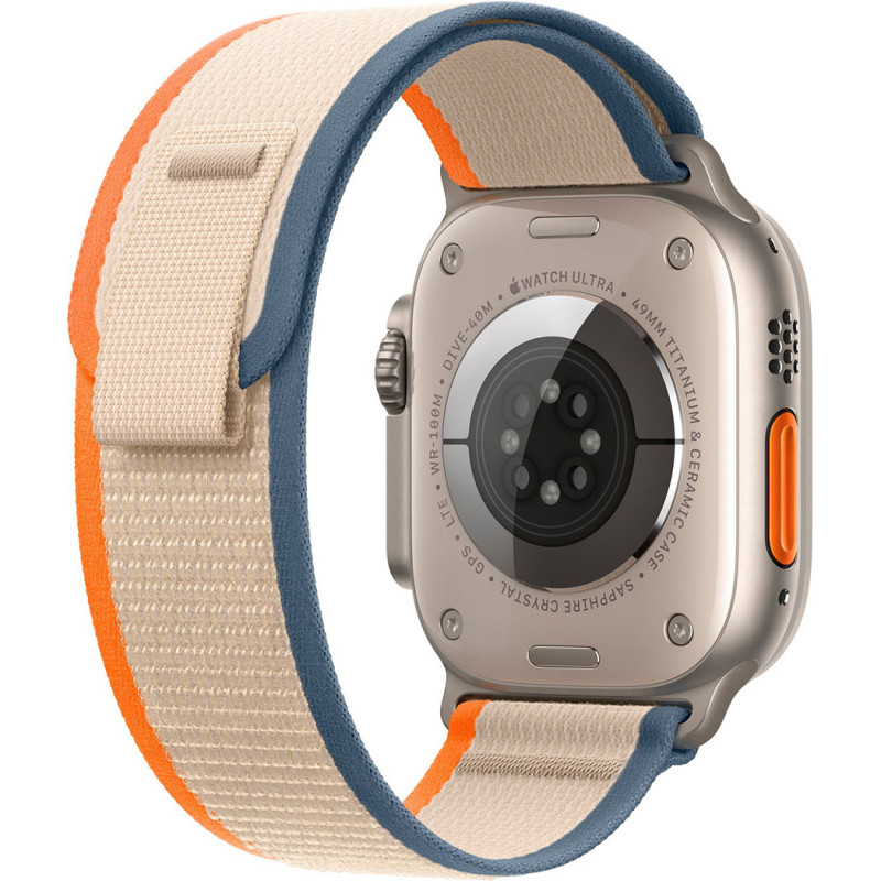 Смартгодинник Apple Watch Ultra 2 GPS + Cellular, 49mm Titanium Case with Orange/Beige Trail Loop – M/L