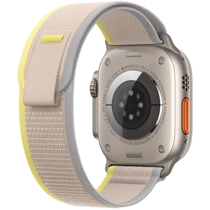 Смартгодинник Apple Watch Ultra GPS + Cellular 49mm Titanium Case with Yellow/Beige Trail Loop – S/M